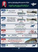 جزئیات محدودیت‌های پروازی تهران ومشهددر ایام تشییع رهبر شهید