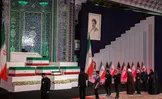ادای احترام مهمانان و مسئولان خارجی به پیکر امام شهید