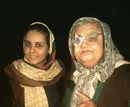 اکبر عبدی با گریم زنانه در کنار دخترش المیرا عبدی! عکس