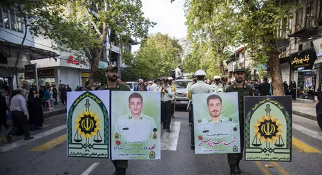 تشییع پیکر مطهر دو شهید مدافع امنیت - ساری