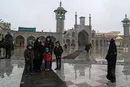 بارش نخستین برف زمستانی در قم/ تصاویر
