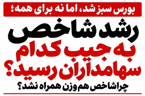 بورس سبز شد، اما نه برای همه؛ رشد شاخص به جیب کدام سهامداران رسید؟