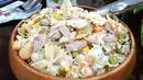 طرز تهیه سالاد پاستا و تن ماهی + فیلم