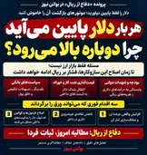 آقایان؛ دلار را فقط پایین نیاورید، موتورهایی را که دوباره بالا می‌برند خاموش کنید