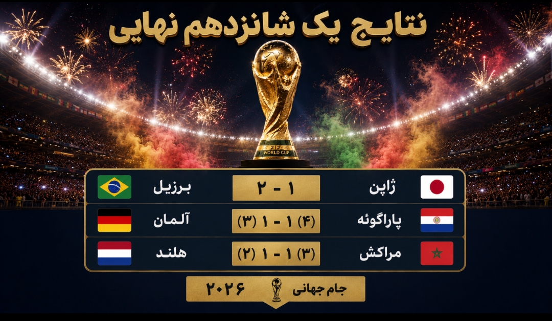 برزیل جان سالم به در برد، پاراگوئه و مراکش شگفتی آفریدند