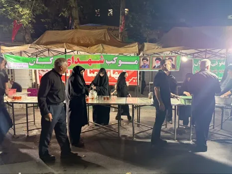 یکصد و دوازدهمین حضور حماسی موکب شهدای رزکان در اجتماع عاشقان حسینی شهریار