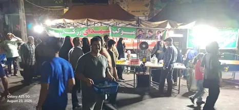 ۱۶۸ شب خدمت خادمان موکب شهدای رزکان؛ از پذیرایی از مردم تا شادیِ تولد یک خادم
