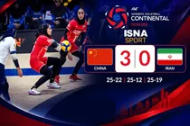 شکست زنان والیبال ایران مقابل چین