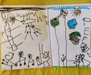 نقاشی آوا مظلومی فر چهار و نیم ساله با نام جنگ و صلح، برای مردم افغانستان